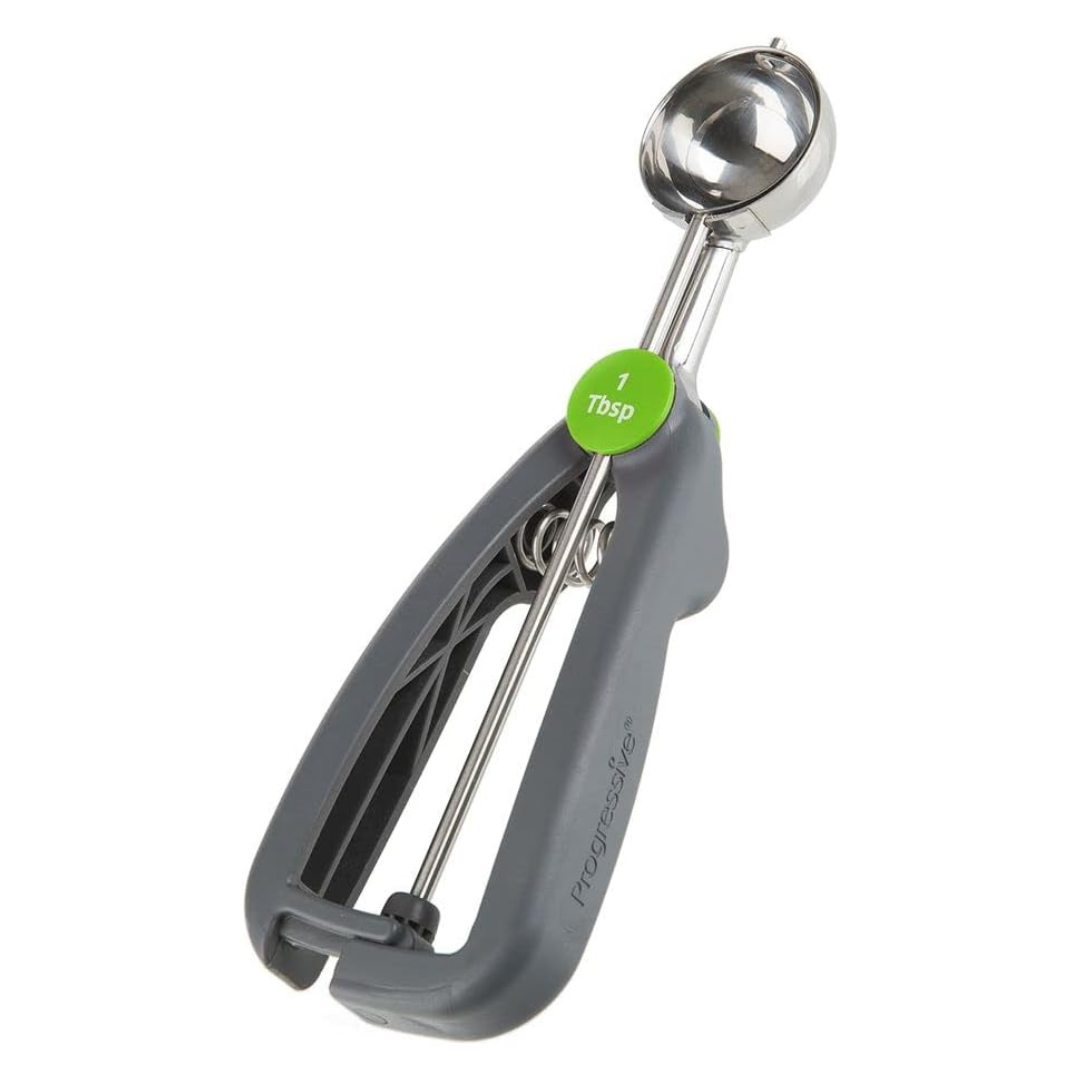 Prep Solutions By Progressive Quick Release Cookie Scoop (1 Tbsp.,Grey)