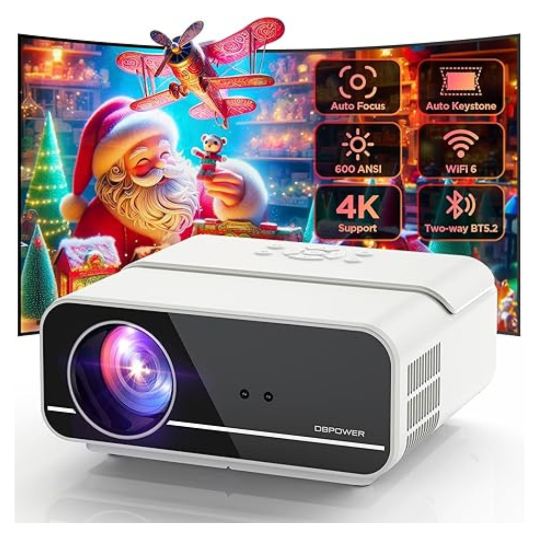 DBPOWER C16 20000-Lumens LCD 4K Bluetooth Wifi Home Theater Projector