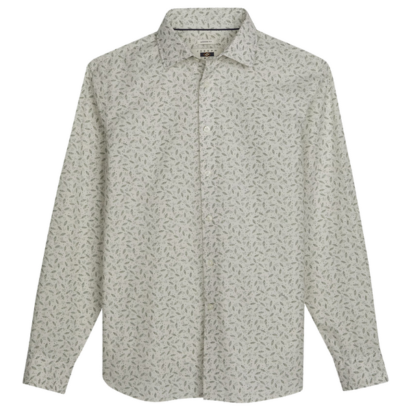 Joseph Abboud Modern Fit Dotted Leaves Button Up Shirt