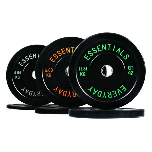 100-Lbs BalanceFrom Black Bumper Plate Set (10Lb Pair, 15Lb Pair & 25Lb Pair)