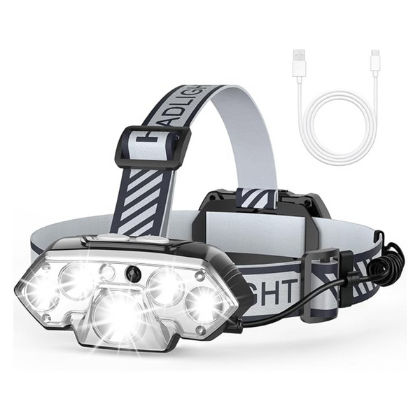 Mioisy 20000 Lumen Bright LED Rechargeable Head Lamp