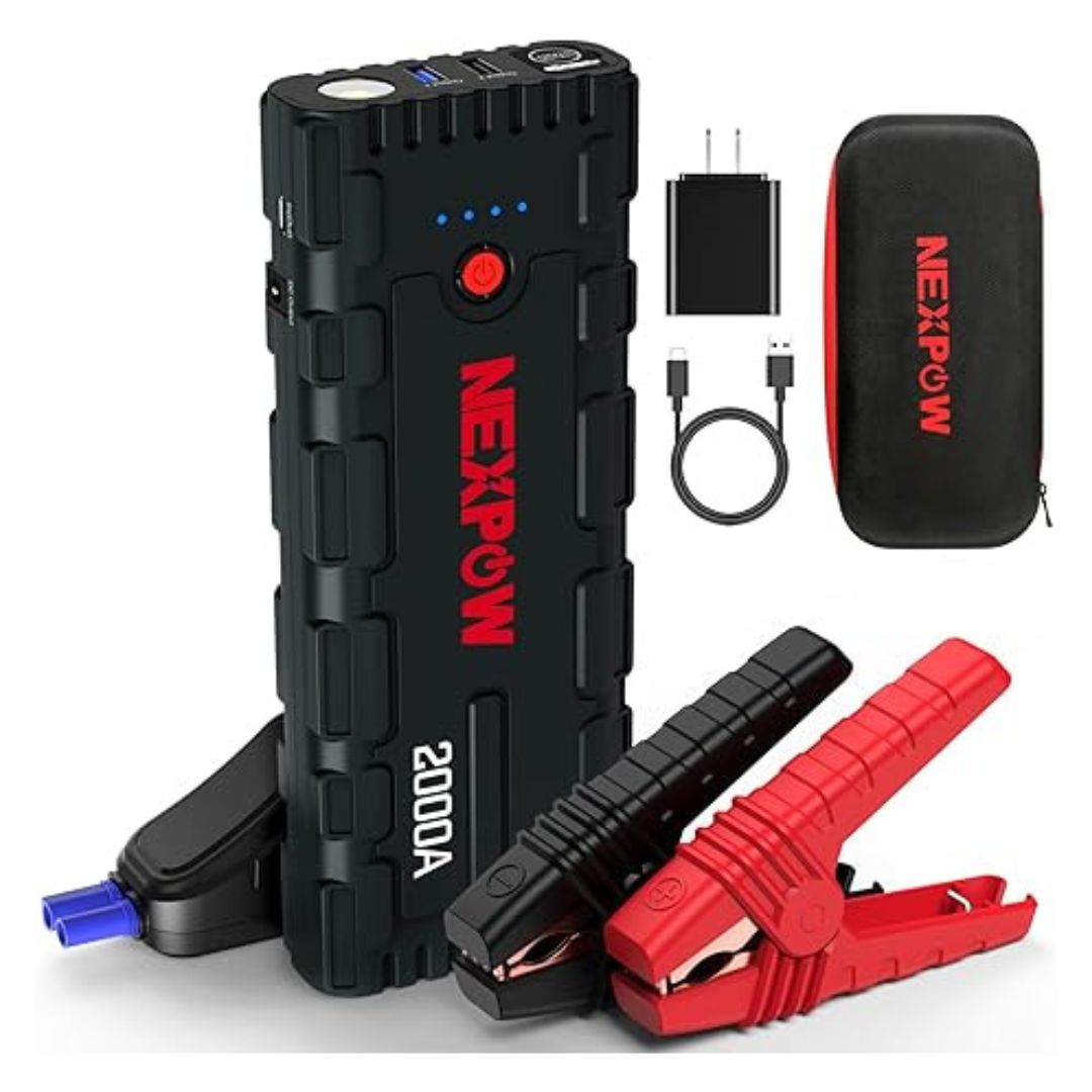 Nexpow 1500A Peak 21800mAh 12V Portable Auto Car Jump Starter