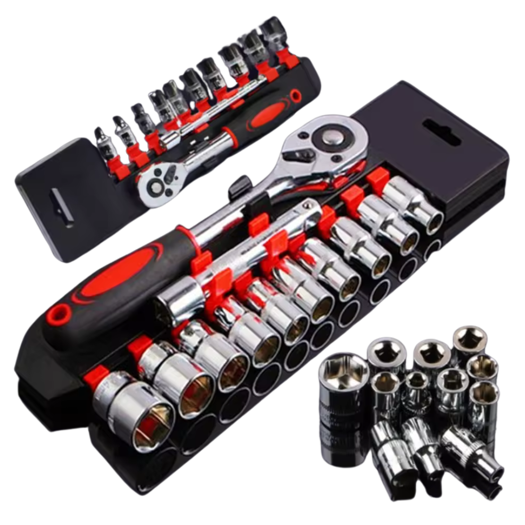 12-Piece Wrench Socket Set