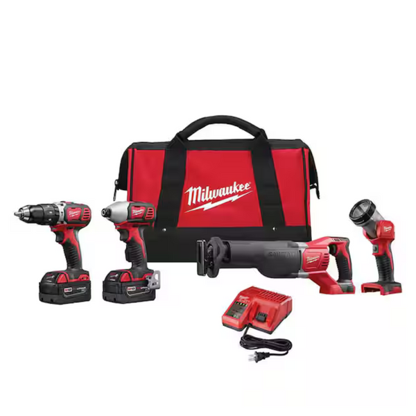 Milwaukee M18 18V Lithium-Ion Cordless Combo Tool Kit