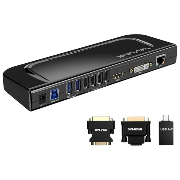 WAVLINK 13-In-1 USB3.0/USB C Laptop Docking Station