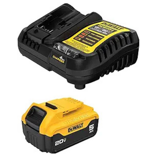 5Ah DeWalt 20V MAX Lithium-Ion Battery & Charger Starter Kit (DCB205C)