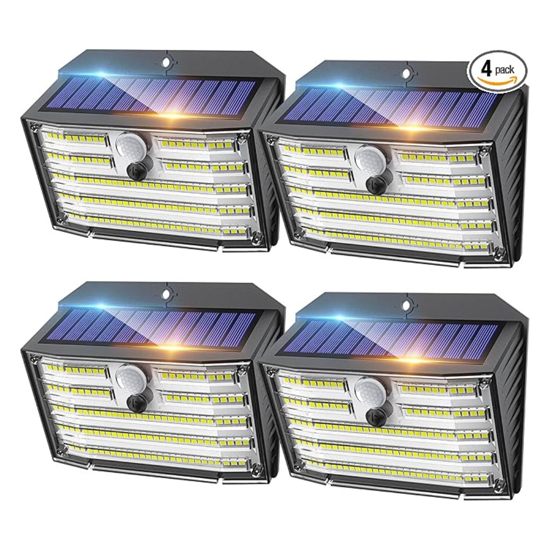 4-Pack 126 LED Ultra-Bright Wireless Motion Sensor Lights