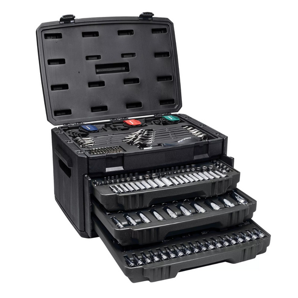 205-Piece Master Mechanic Mechanics SAE Metric Socket & Tool Set W/ Case