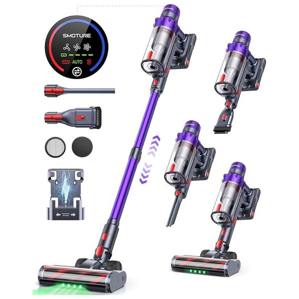 Smoture 550W 45KPA 60 Mins Runtime Cordless Handheld Vacuum Cleaner