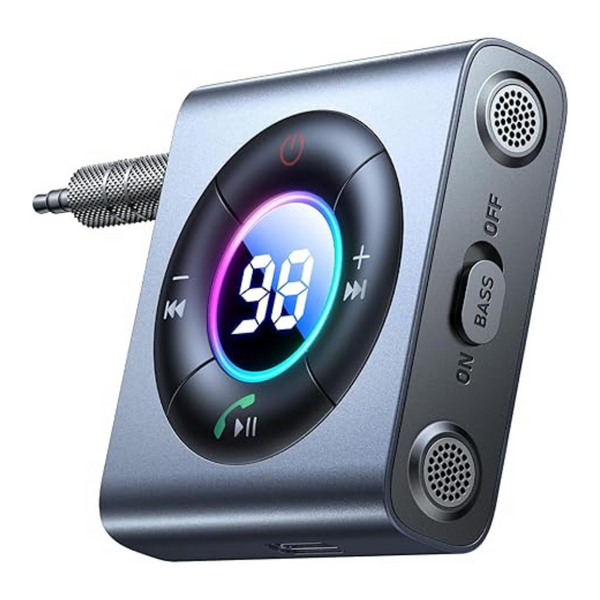 Bluetooth 5.3 AUX Car Adapter With Dual Mics