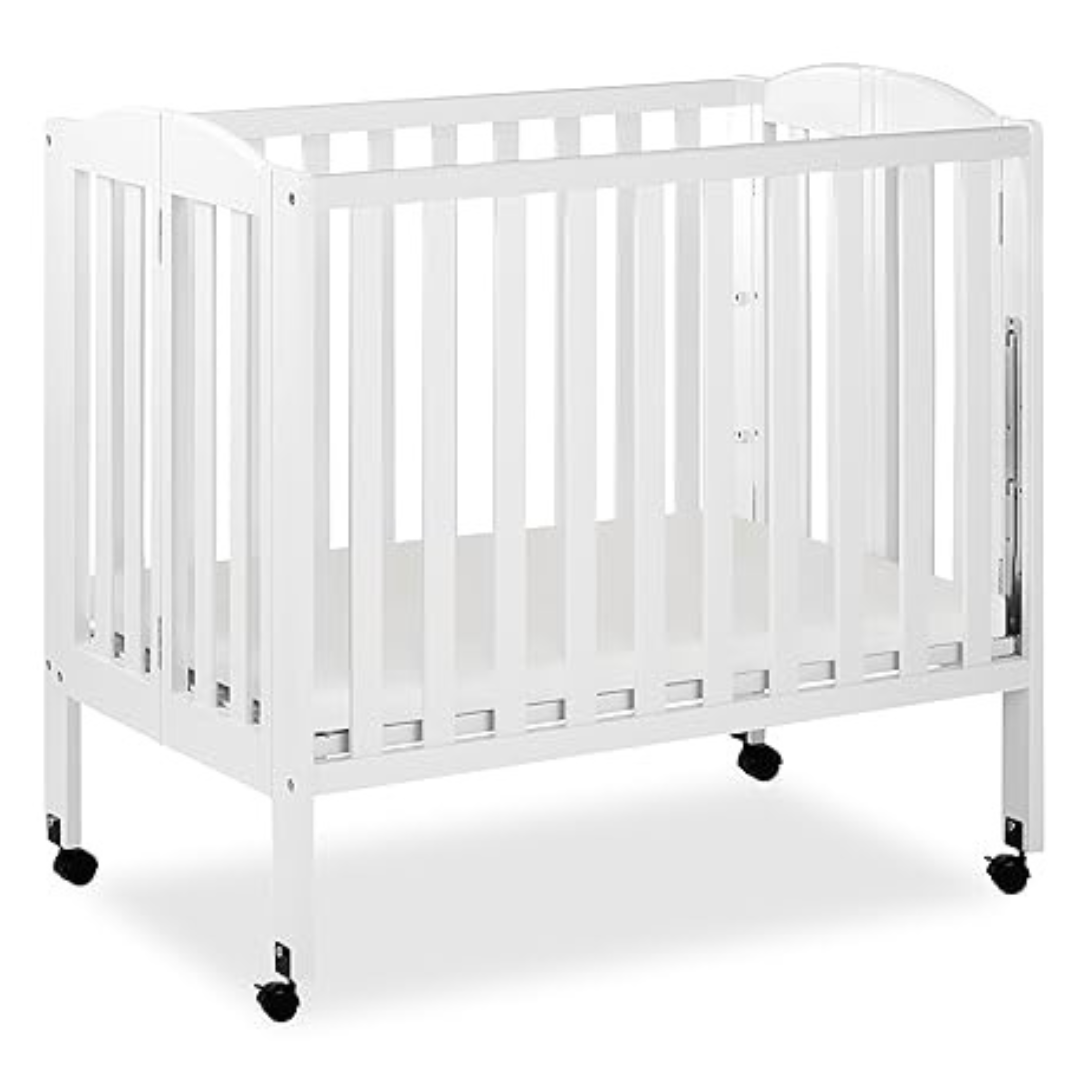 Dream On Me 3 In 1 Portable Folding Stationary Side Crib