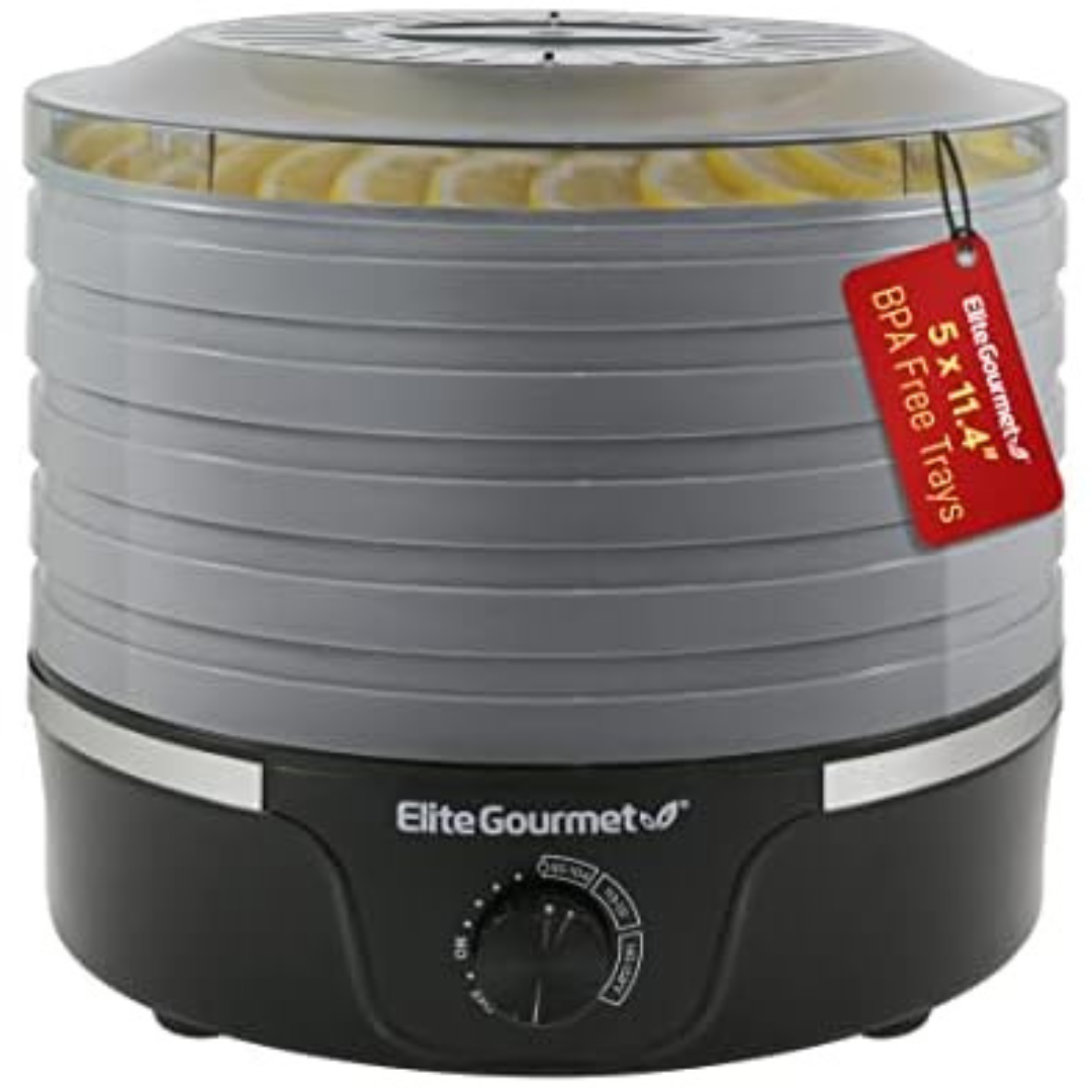 Elite Gourmet Food Dehydrator With 5 Trays