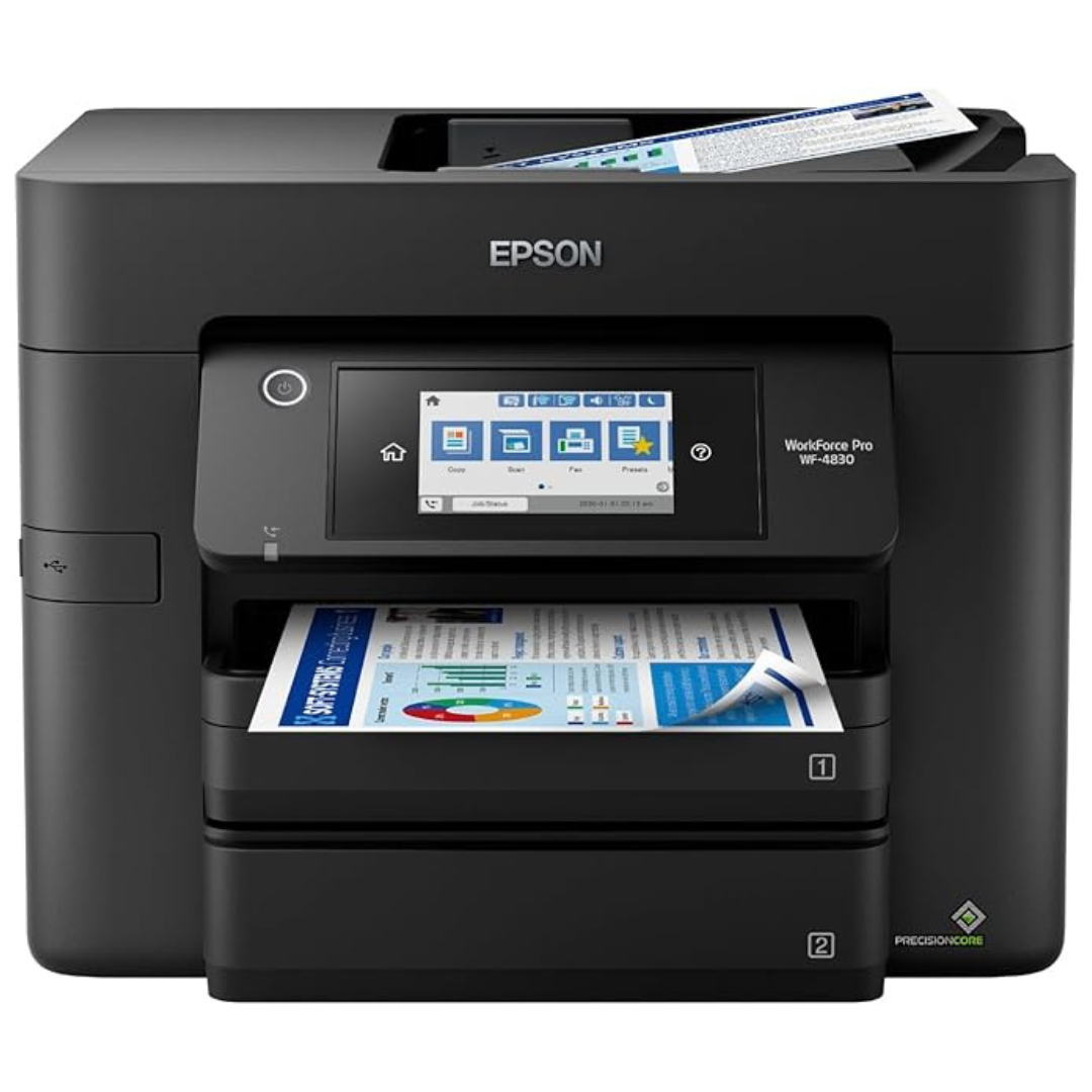 Epson Workforce Pro WF-4830 Wireless Color Inkjet 4-In-1 Printer