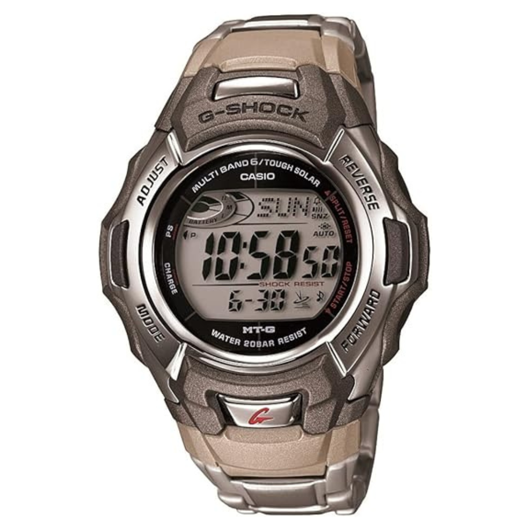 Casio Men's G-Shock Tough Solar Atomic Stainless Steel Sport Watch