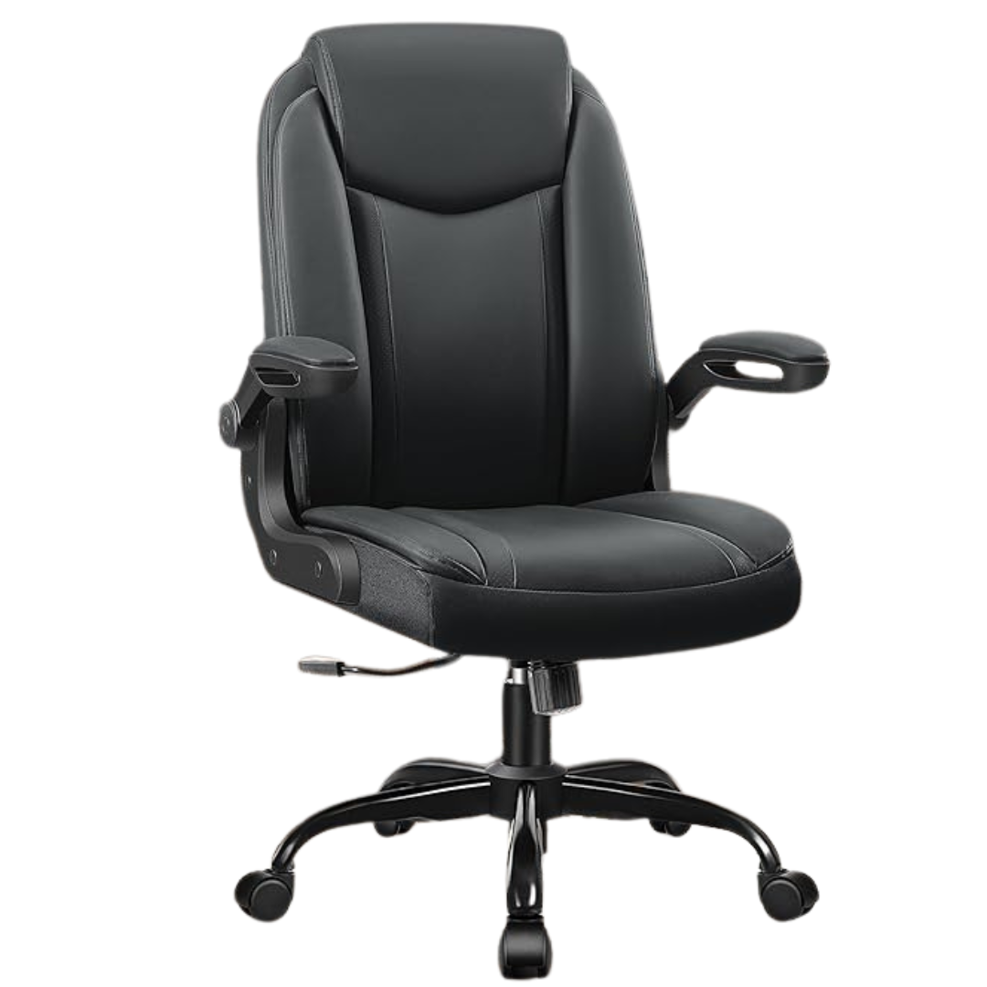 Rolling Swivel Comfortable PU Leather Ergonomic Office Chair