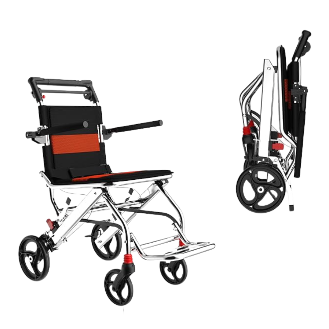 Aluminum Alloy Portable Foldable Lightweight Wheelchair