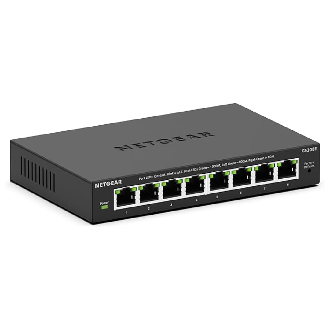 NETGEAR 8-Port Gigabit Ethernet Plus Switch (GS308E)