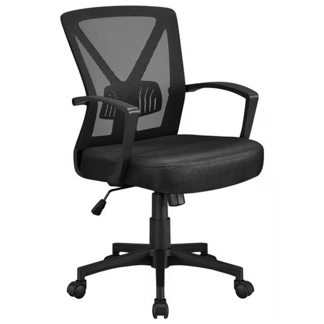 Alden Design Adjustable Mesh Office Chair With Wheels