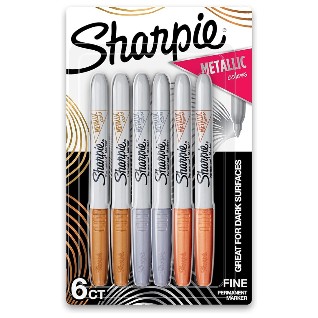 6-Count SHARPIE Metallic Permanent Fine Tip Marker Set