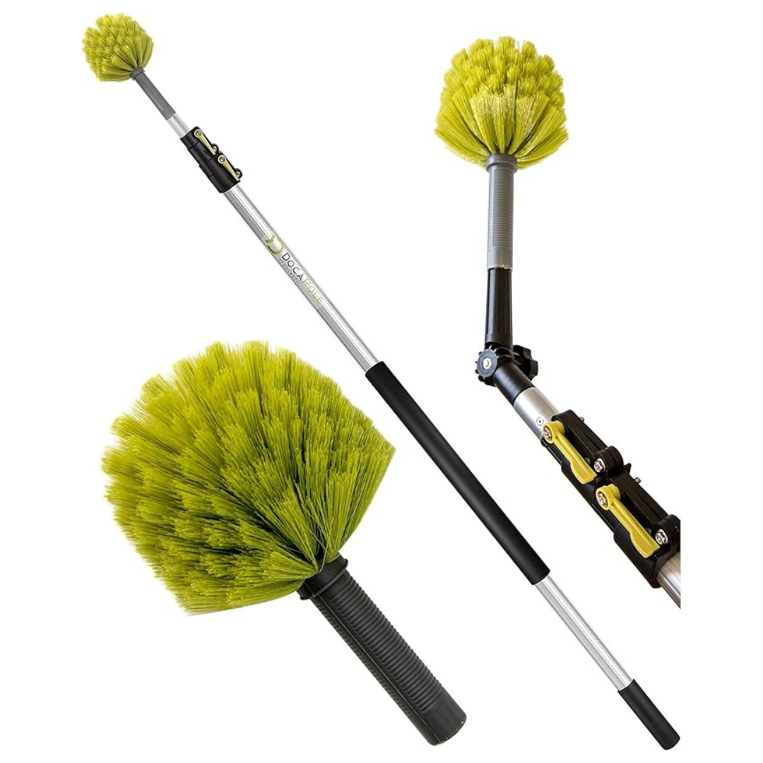 DOCA 12ft Telescoping Feather Duster Extension Pole For Cleaning