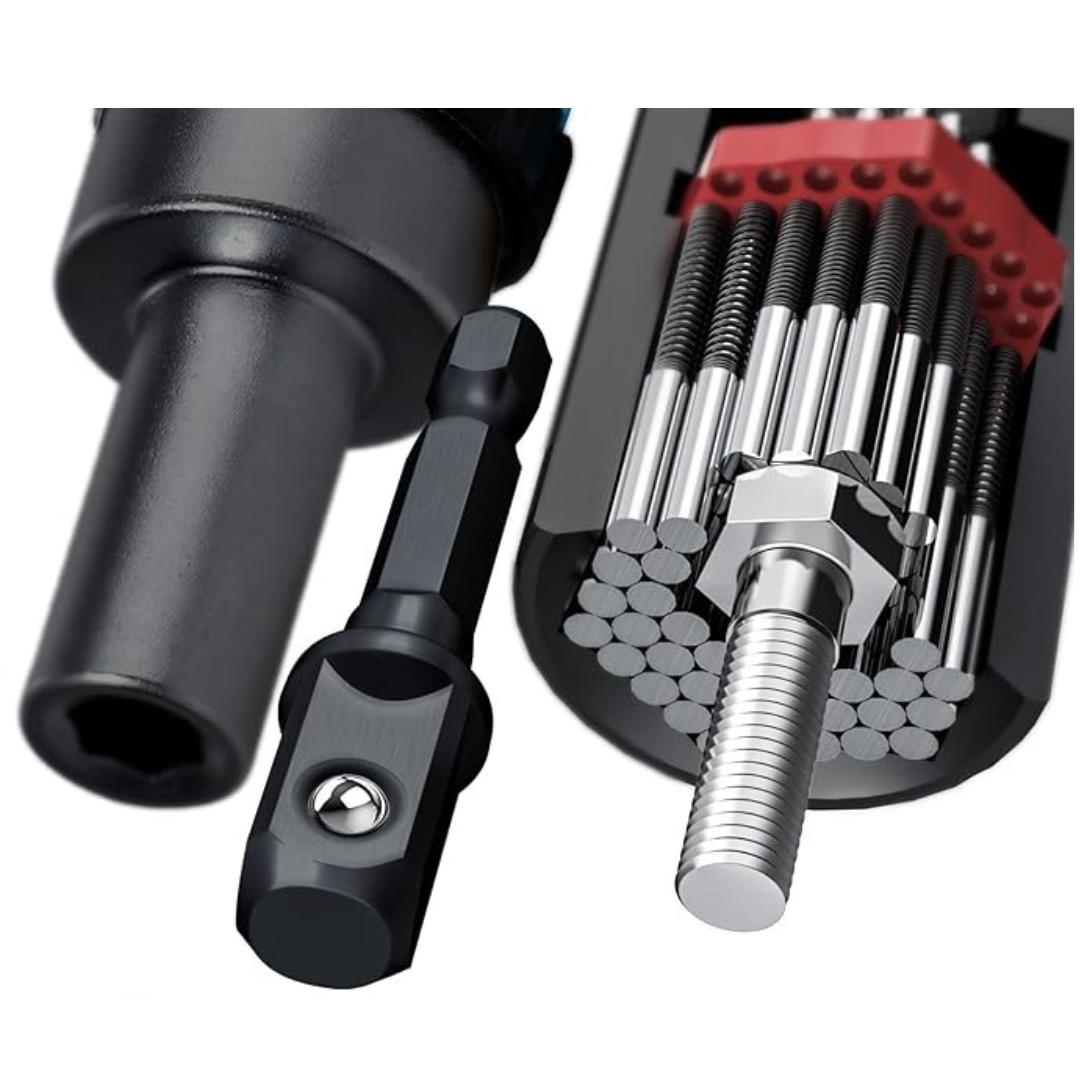 25-Piece Universal Socket Tool Screwdriver Set W/ Power Drill Adapter