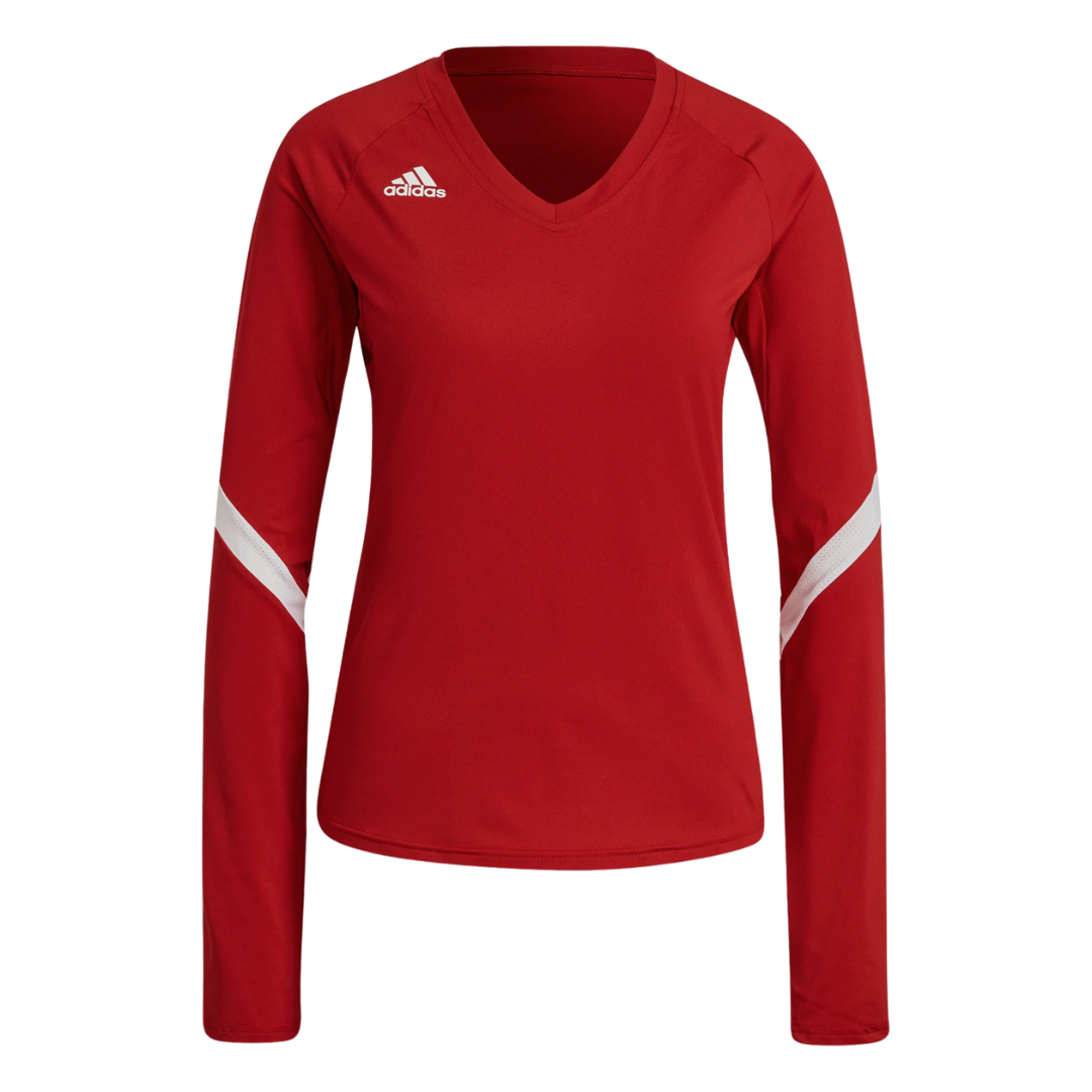 Adidas Women's Quickset Long Sleeve Jersey (Red/White)