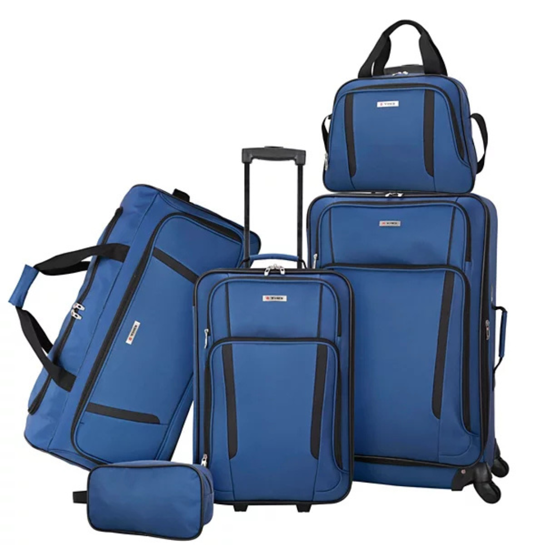 5-Piece Tag Freehold Softside Spinner Luggage Set (4 Colors)