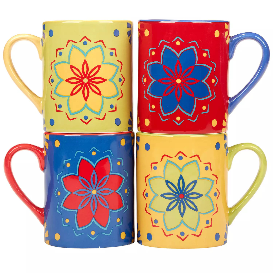 Certified International Spice Love 4-Piece Mug Set