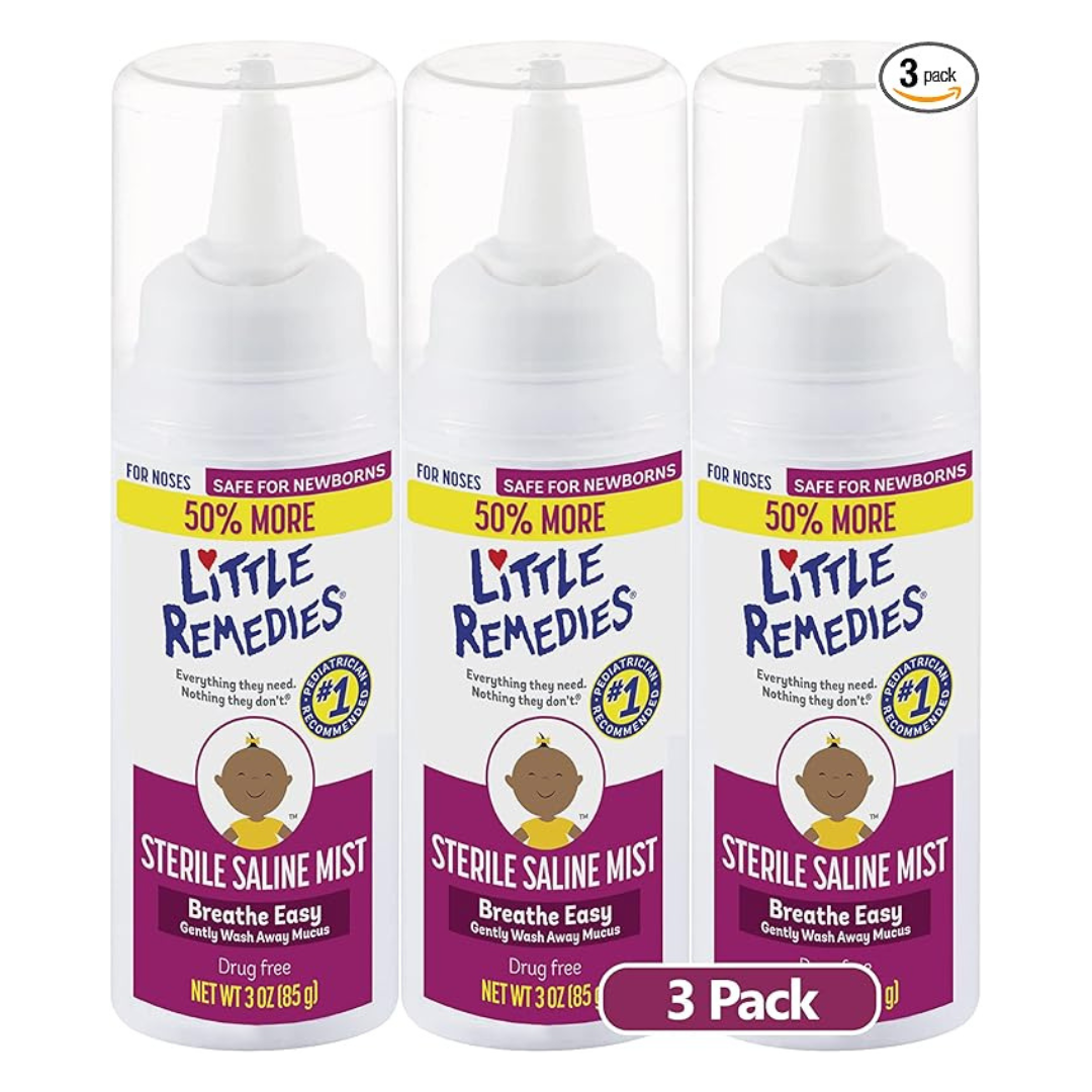 3-Pack 3 Oz Little Remedies Sterile Saline Nasal Mist