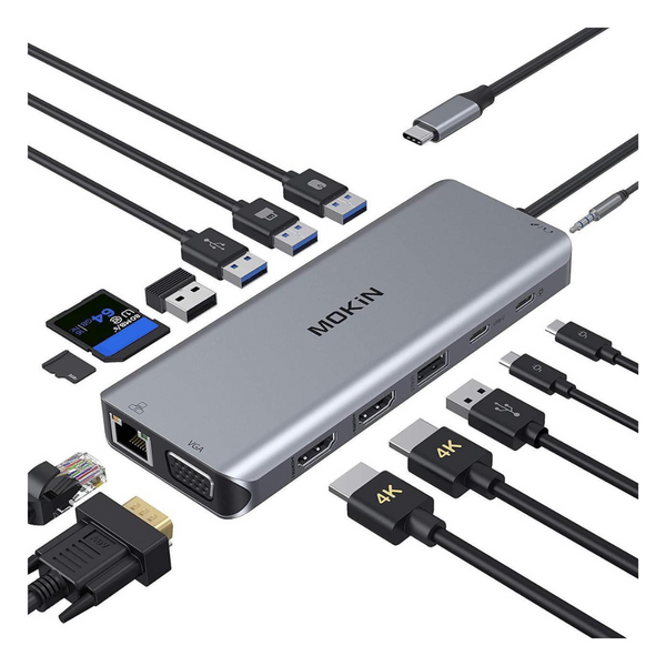 MOKIN 14 In 1 USB-C Multiport Adapter Dongle