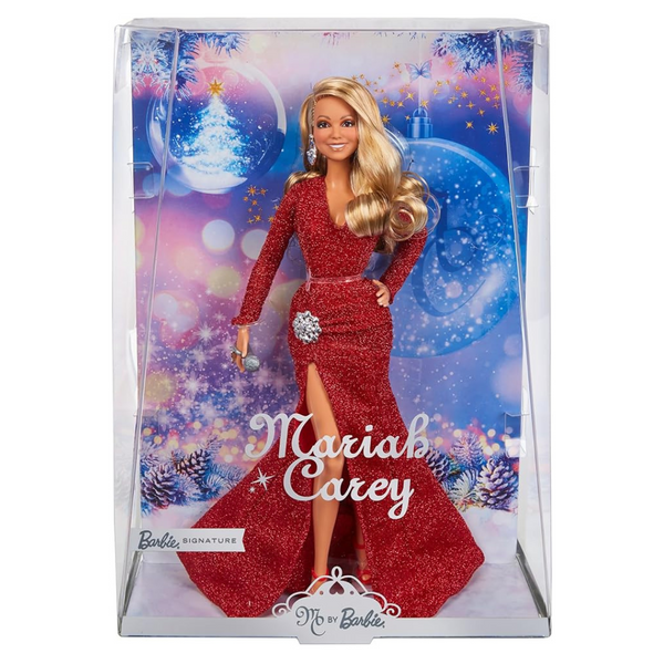 Barbie Signature Mariah Carey Holiday Collectible In Red Glitter Gown Doll