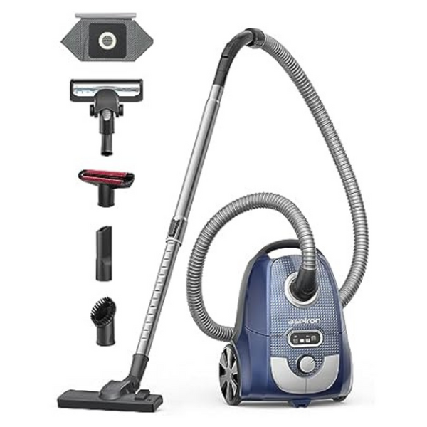 Aspiron 1300W Bagged Canister Vacuum Cleaner (2 Colors)