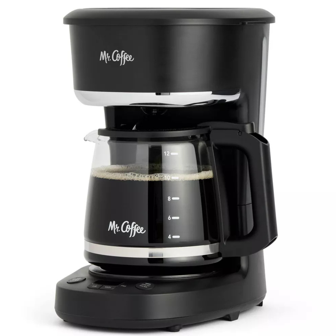 Mr. Coffee 12-Cup Programmable Drip Coffee Maker (Black)