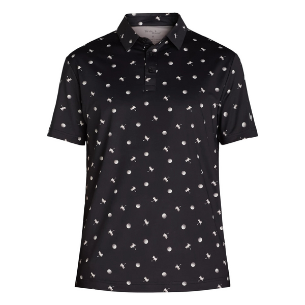 Birdie Bound Men's and Big Men's Printed Golf Polo Shirt