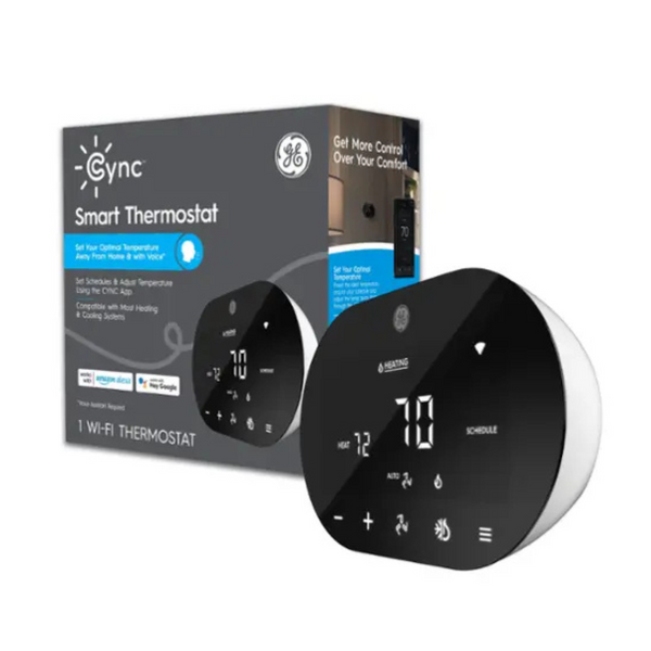 GE CYNC Bluetooth And Wi-Fi Enabled Smart Programmable Thermostat