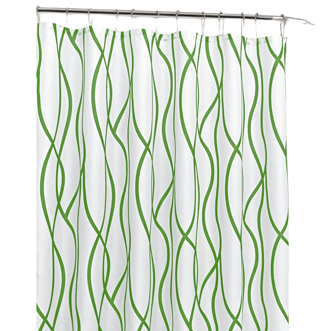 Extra Long Textured Fabric Shower Curtain (72 x 84 Inch)