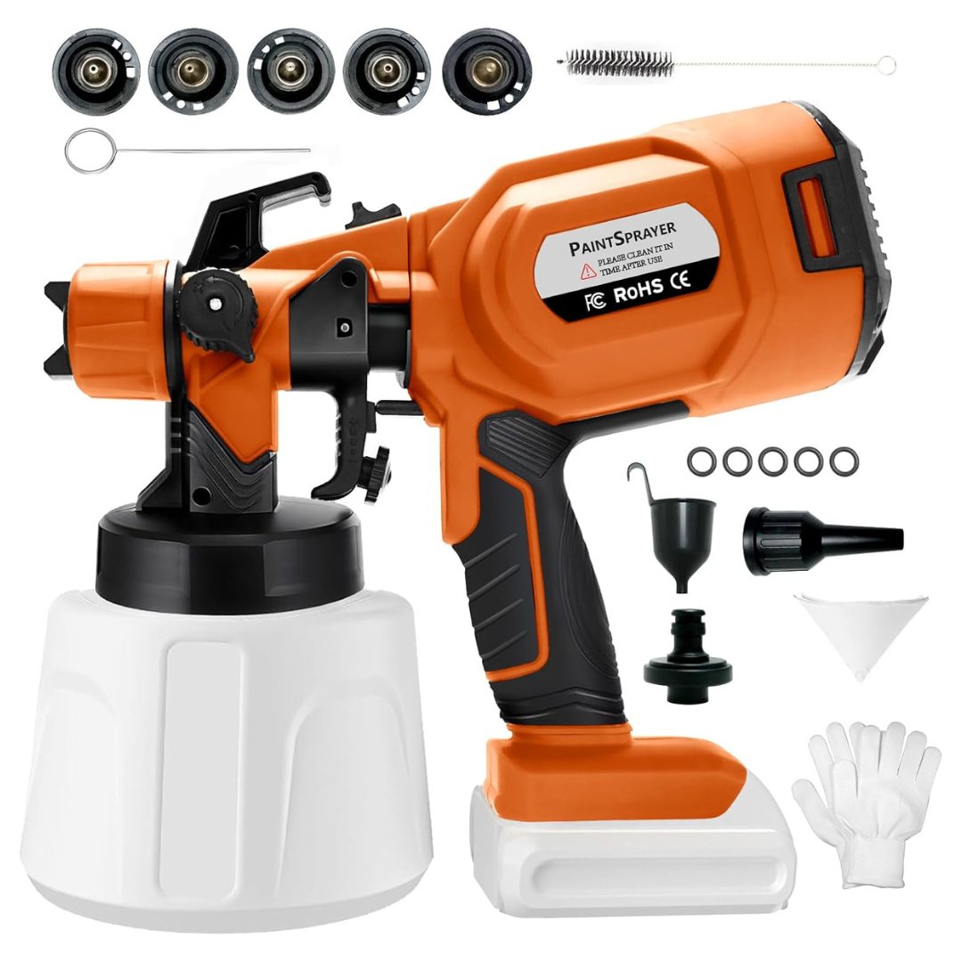 Cordless Handheld Electric Paint Sprayer Gun