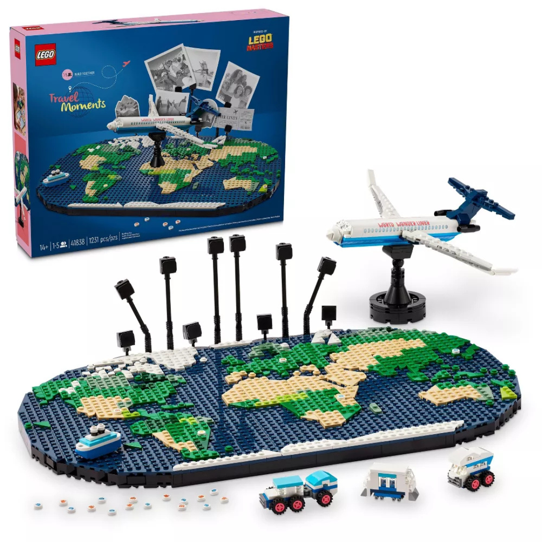 Lego Travel Moments Building Set World Map For Travelers And Home Decor