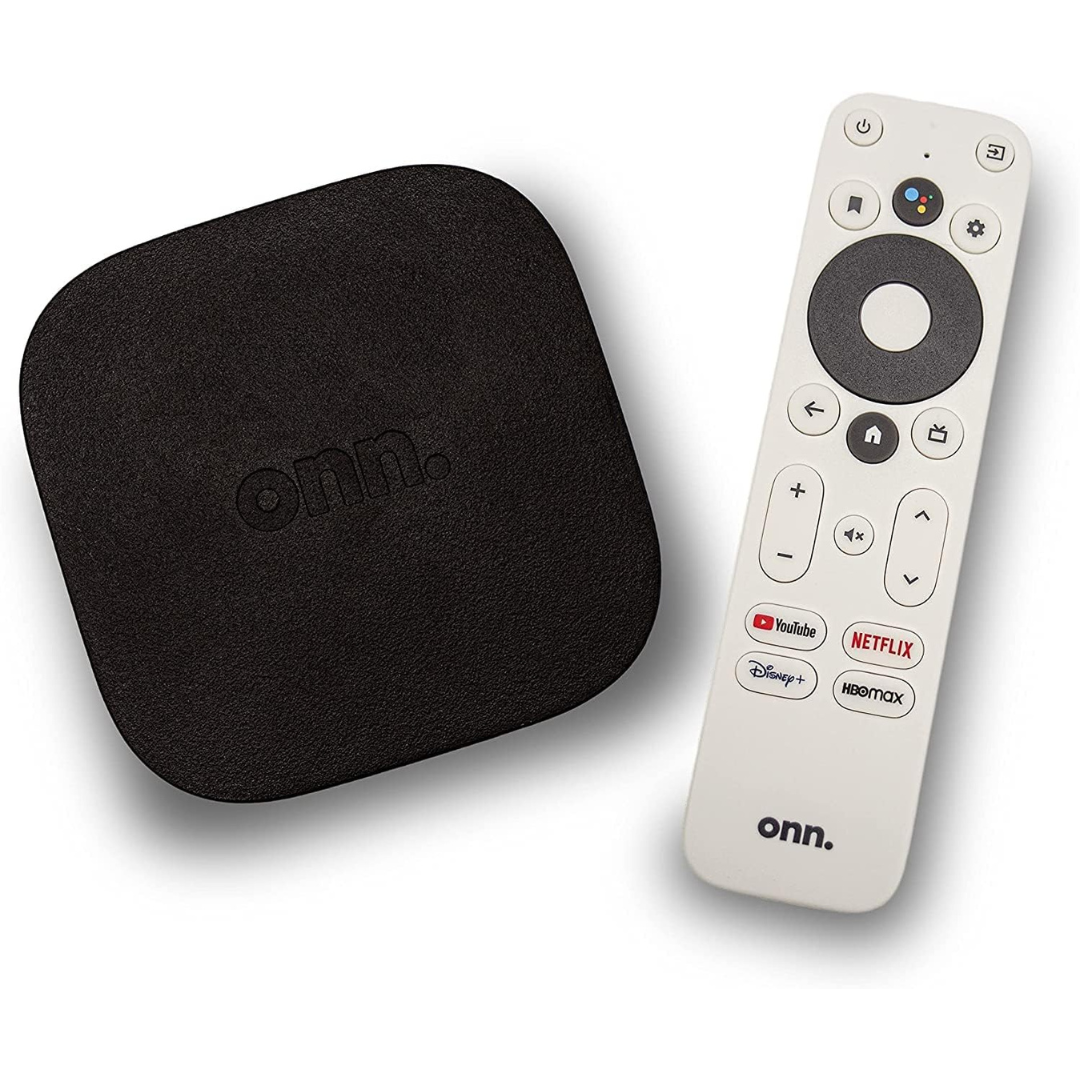 Onn. Dolby Audio Google TV 4K Streaming Box With 8GB Storage