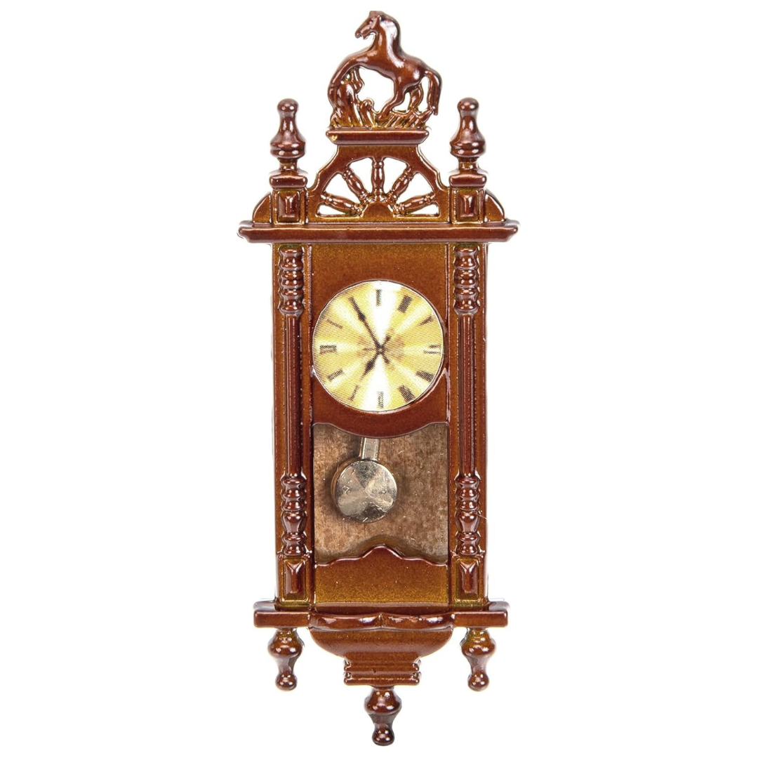 Dollhouse Roman Kids Wooden Mini Clock