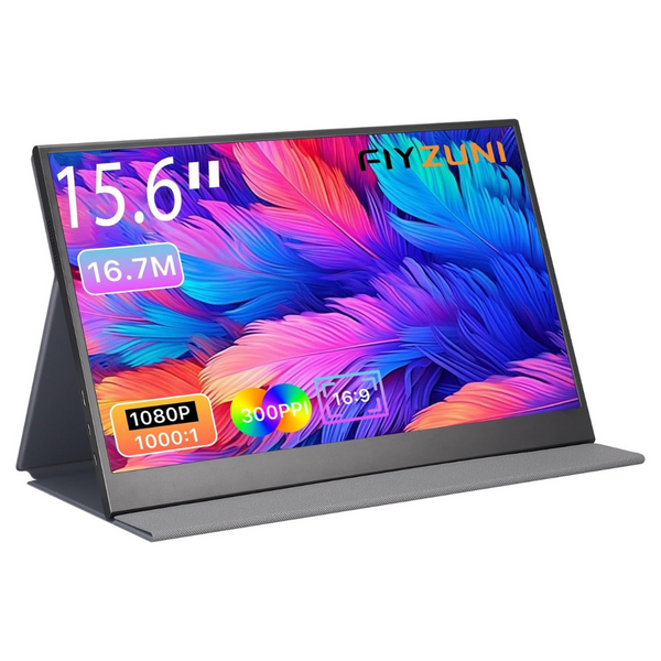 Flyzuni 15.6" Portable 1080p FHD IPS Monitor With Smart Cover