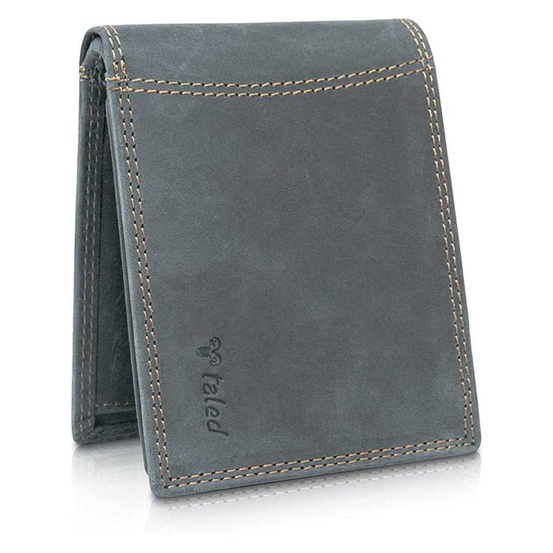 RFID Blocking Genuine Leather Wallet