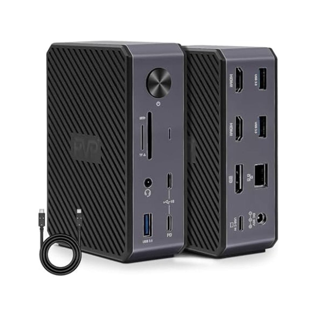 RVP+ USB C 14 In 1 Docking Station Dual Monitor