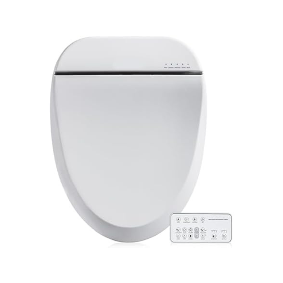 Electric Smart Bidet White Toilet Seat With Slow Close (A102S-W)