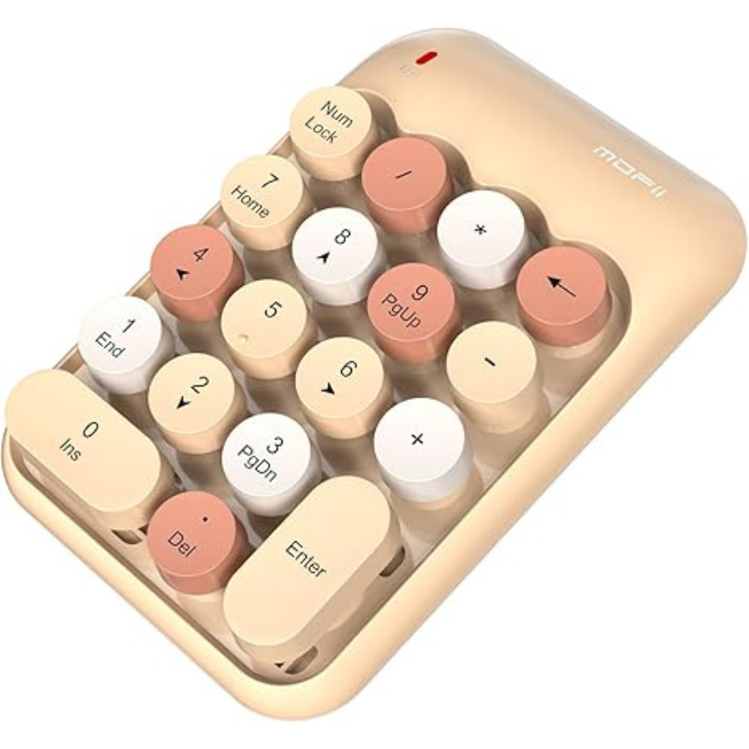 MOWUX Cute Colorful Wireless Number Pads