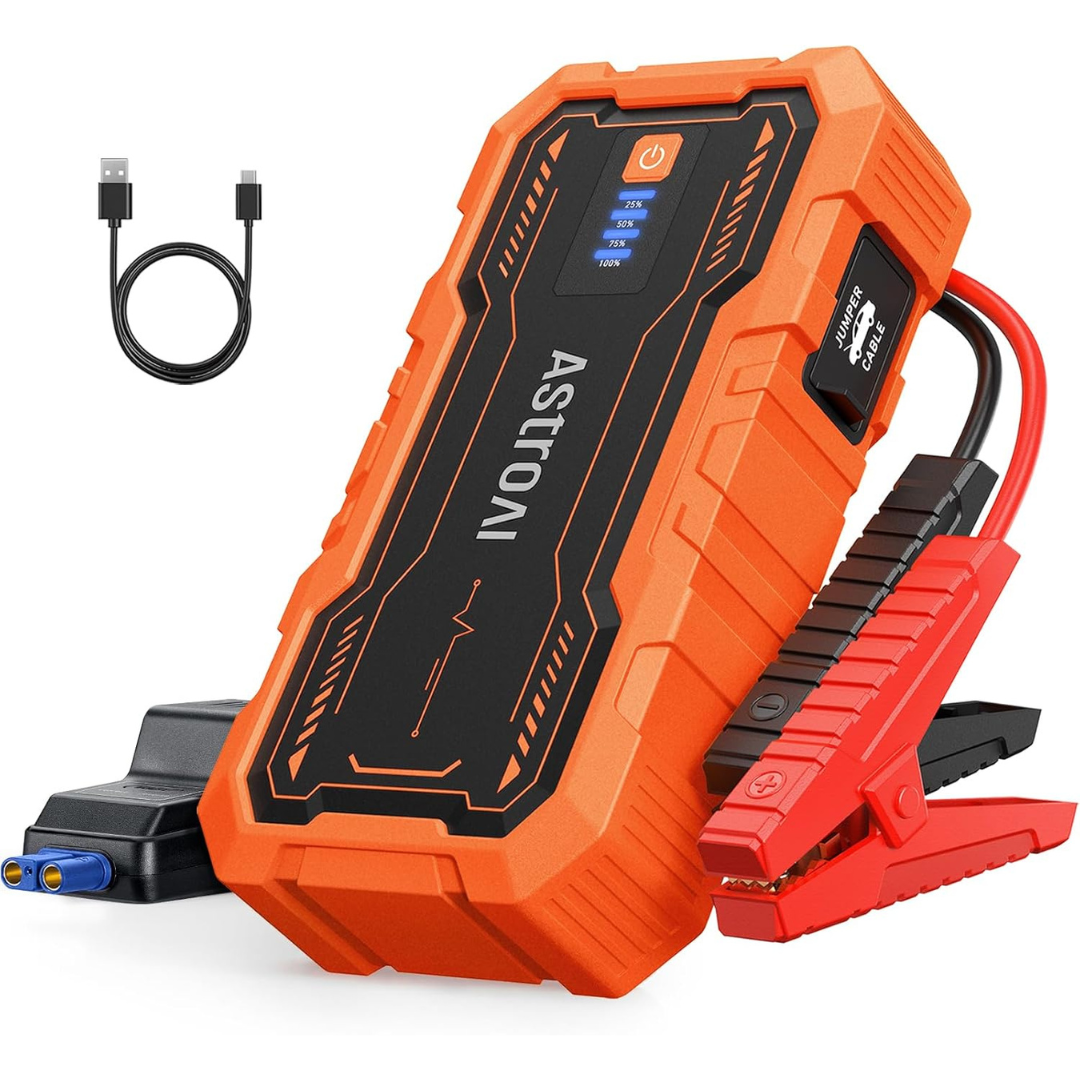 AstroAI S8 Pro 3000A 12V Car Battery Jump Starter (Orange)