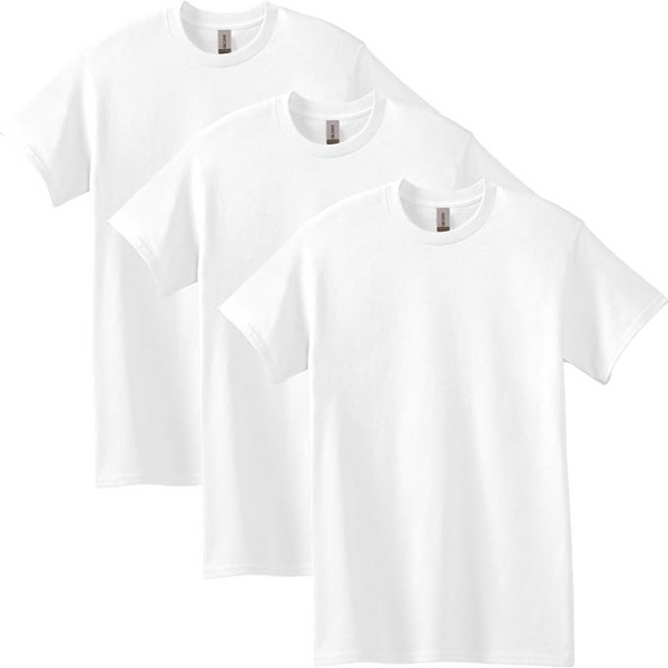 3-Pack Gildan Unisex Adult Heavy Cotton T-shirt