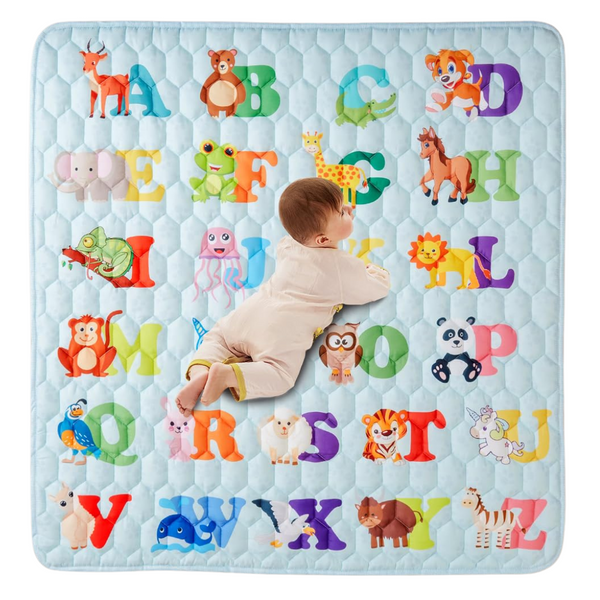 Waterproof Washable Foldable Tummy Time Playmat For Infants