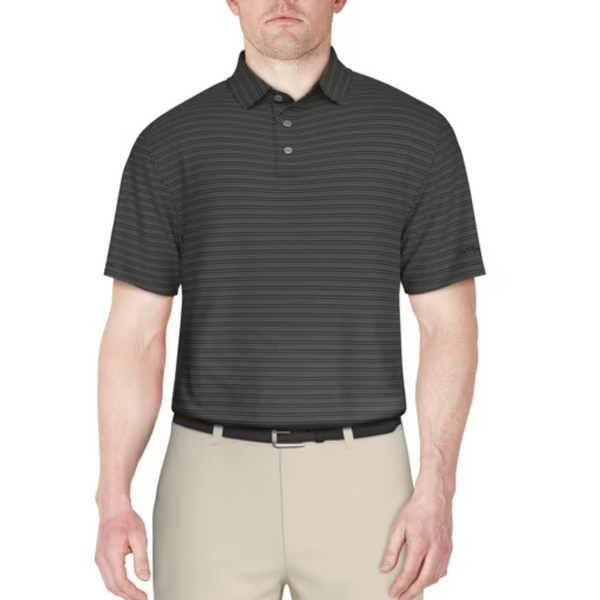 Ben Hogan Men's and Big Mens Zig Zag Jacquard Golf Polo Shirt