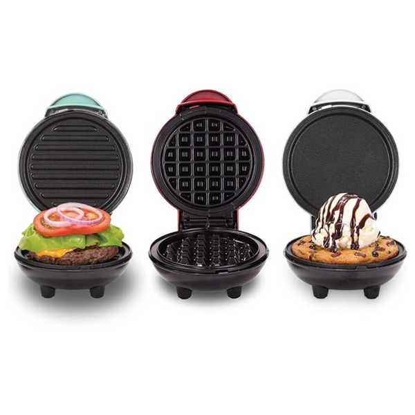 3-Pack Dash Mini Waffle Maker/Mini Grill & Griddle